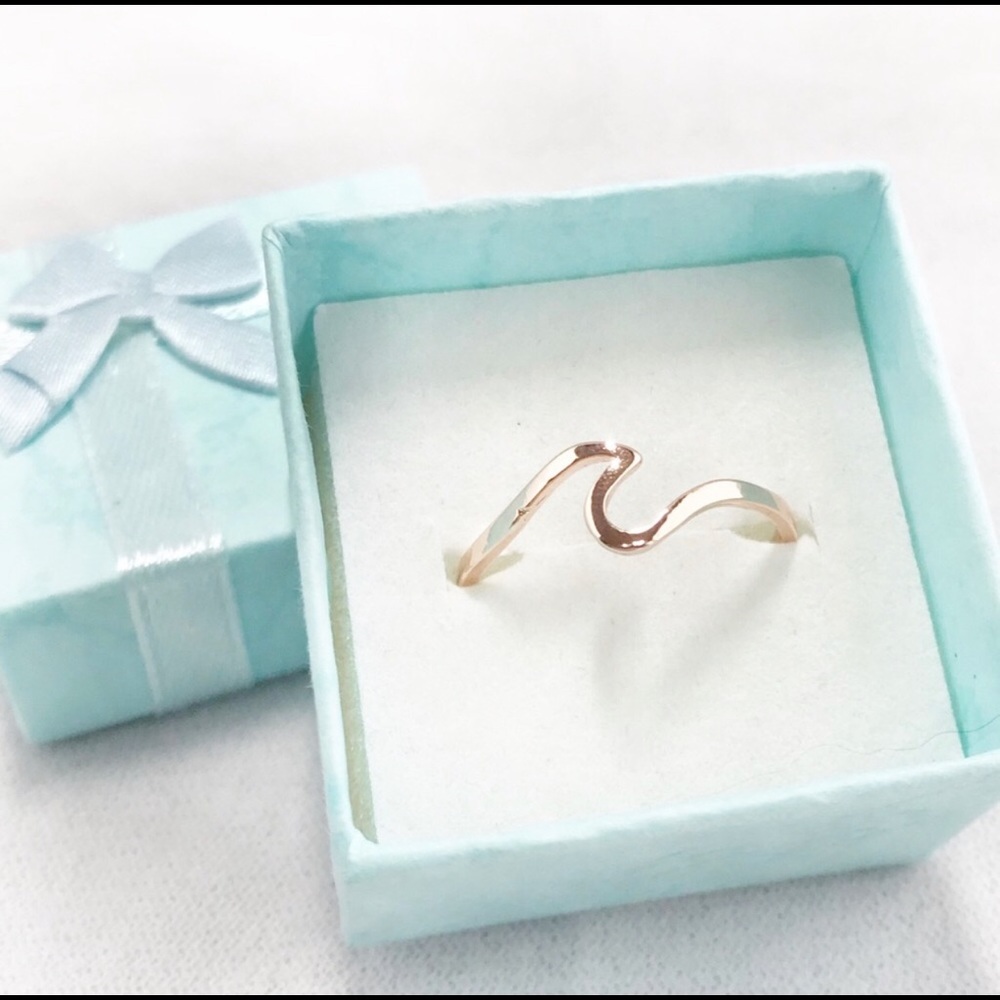 Gold Plated Wave Ring